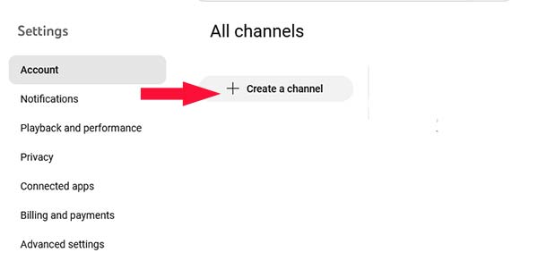 ایجاد کانال یوتیوب