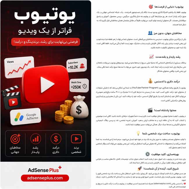 مزایای فعالیت در پلتفرم ویدیویی یوتیوب